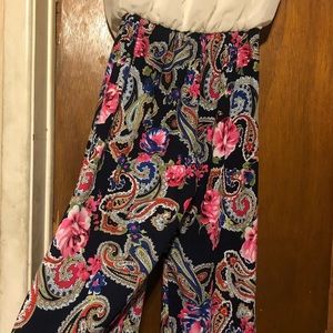 Paisley Print Sleeveless Jumper
